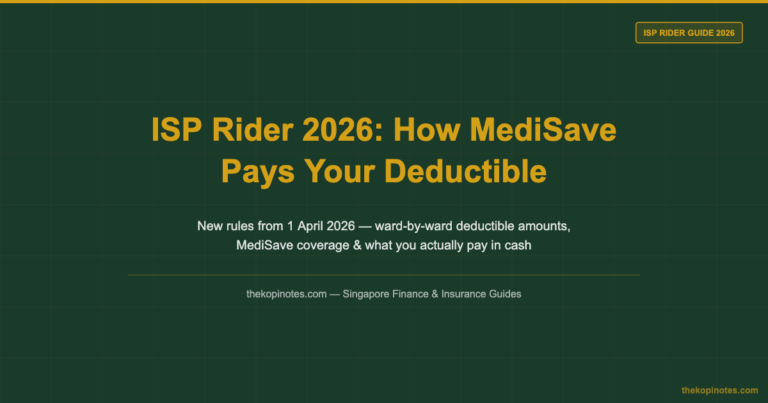 ISP Rider 2026 Changes: How MediSave Covers Your Deductible & Co-Payment