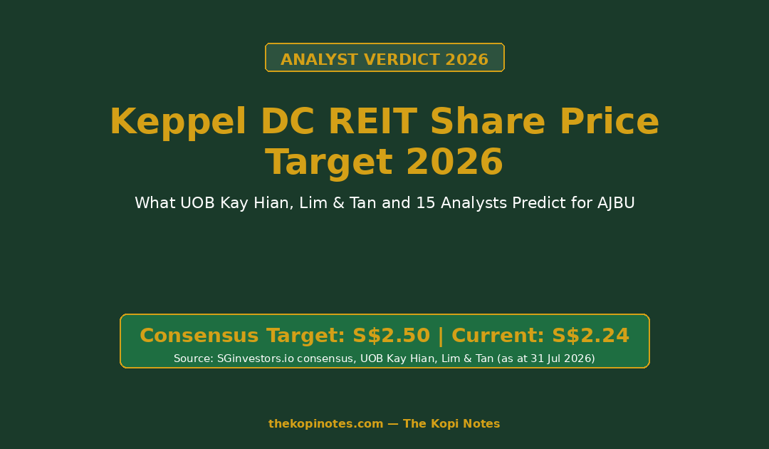 Keppel DC REIT Share Price Target 2026 — The Kopi Notes