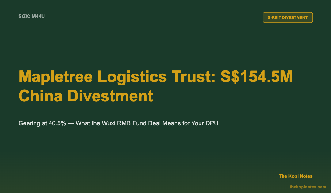 Mapletree Logistics Trust Share Price: Inside the S$154.5M China Divestment (SGX: M44U) — The Kopi Notes