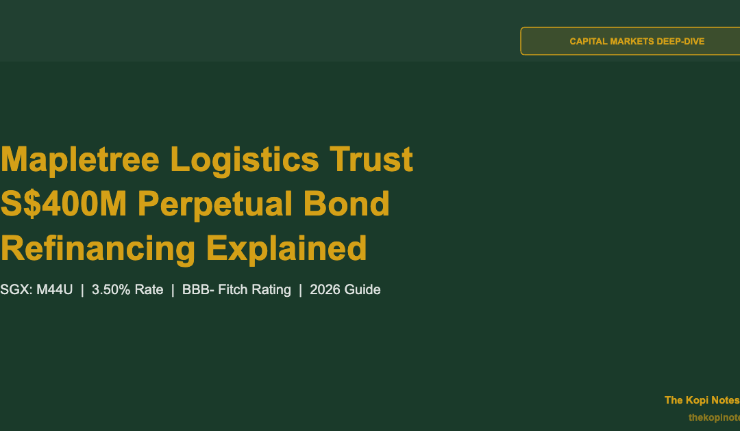 Mapletree Logistics Trust Share Price: S$400 Million Perpetual Bond Refinancing Explained (SGX: M44U) — The Kopi Notes