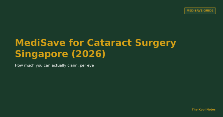MediSave for Cataract Surgery Singapore (2026): How Much Can You Claim?