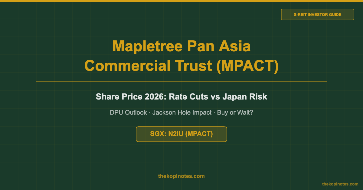 Mapletree Pan Asia Commercial Trust MPACT Share Price 2026 Rate Cuts vs Japan Risk — The Kopi Notes