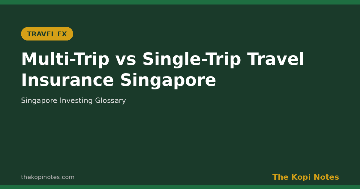 Multi-Trip vs Single-Trip Travel Insurance Singapore - The Kopi Notes glossary featured image
