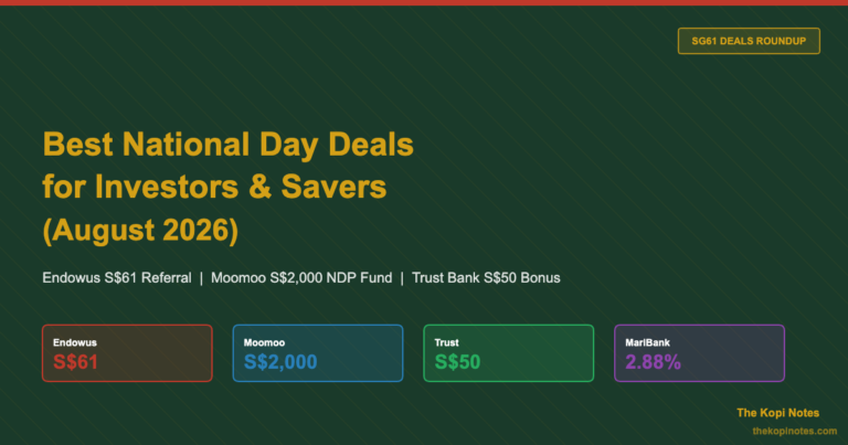 Best Singapore National Day Deals for Investors & Savers (August 2026)