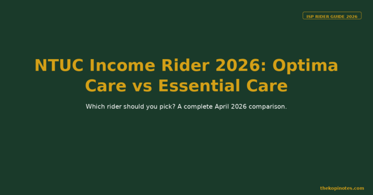 NTUC Income Rider 2026: Optima Care vs Essential Care β Which Should You Pick?