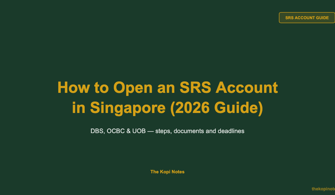 How to Open an SRS Account in Singapore (Step-by-Step Guide 2026)
