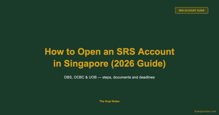 How to Open an SRS Account in Singapore (Step-by-Step Guide 2026)