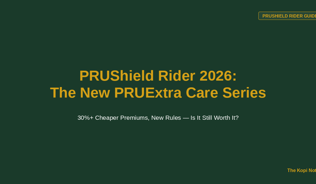 PRUShield Rider 2026: The New PRUExtra Care Series — The Kopi Notes