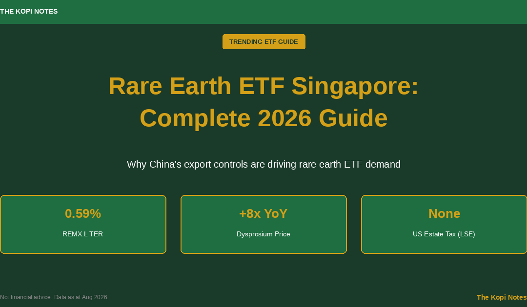 Rare Earth ETF Singapore: Complete 2026 Guide — The Kopi Notes