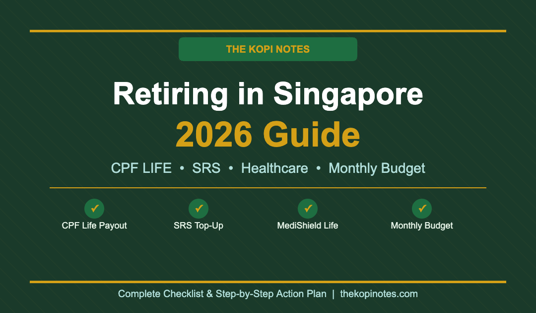 Retiring in Singapore 2026 complete guide CPF LIFE SRS healthcare monthly budget checklist