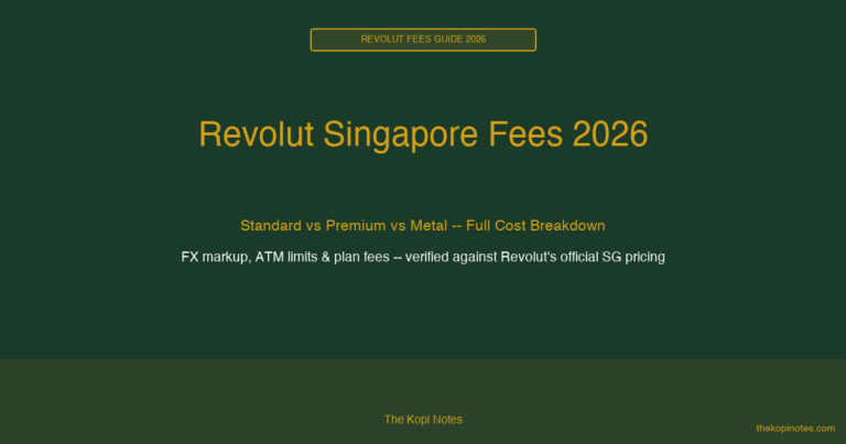 Revolut Singapore Fees 2026: Standard vs Premium vs Metal (Full Cost Breakdown)