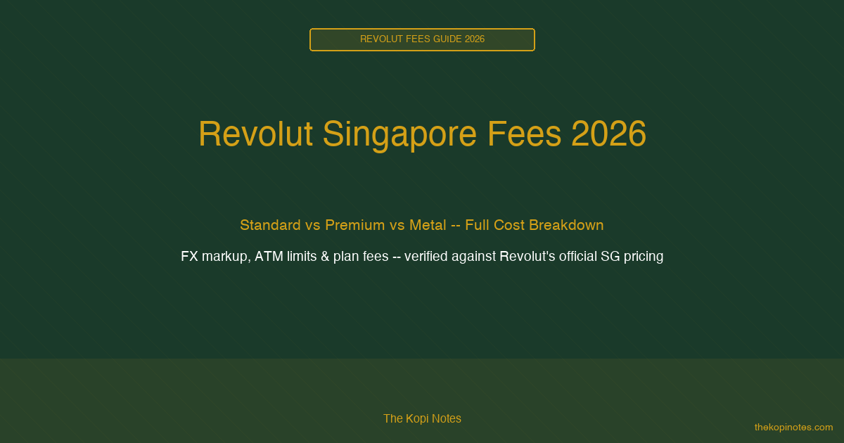 Revolut Singapore Fees 2026 — The Kopi Notes