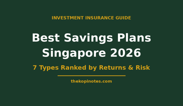 Savings Plan Singapore 2026: 7 Types Ranked by Returns & Risk