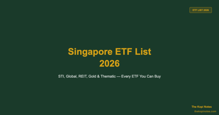 Singapore ETF List 2026: The Complete Guide to Every ETF Type You Can Buy
