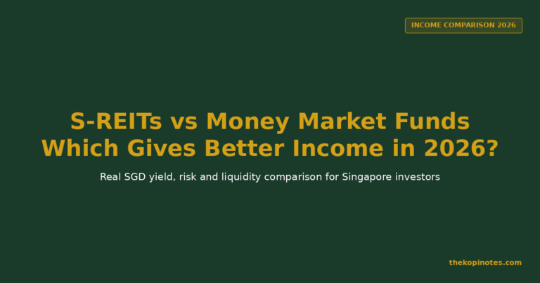 S-REITs vs Money Market Funds Singapore 2026: Which Gives Better Income?