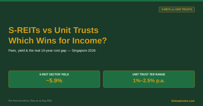 S-REITs vs Unit Trusts: Which Wins for Income in Singapore (2026)?