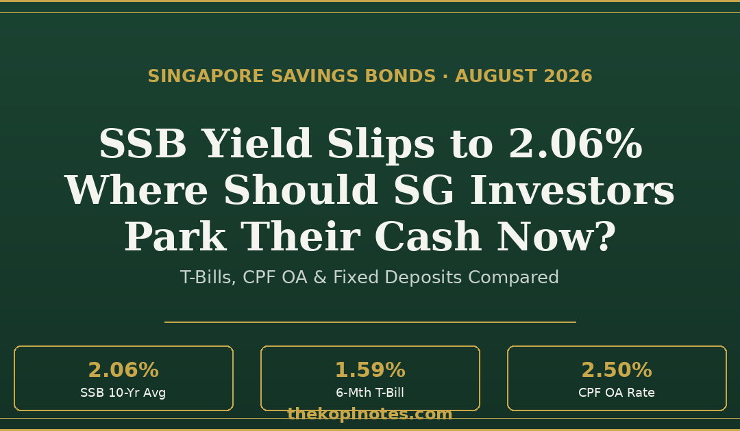 SSB August 2026 Yield Falls to 2.06 Percent - Cash Comparison