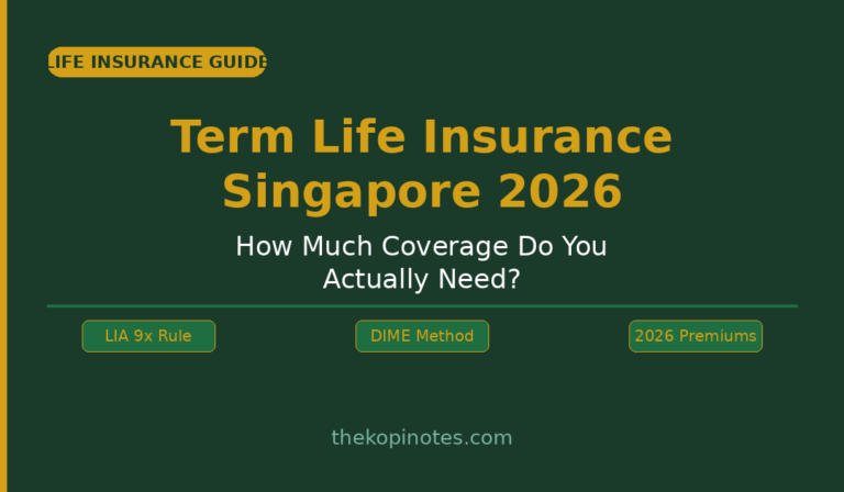 Term Life Insurance Singapore 2026: How Much Coverage Do You Actually Need?