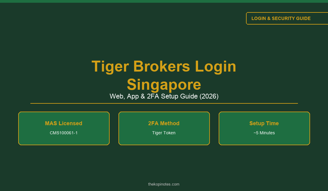 Tiger Brokers Login Singapore: Web, App and 2FA Setup Guide 2026 — The Kopi Notes