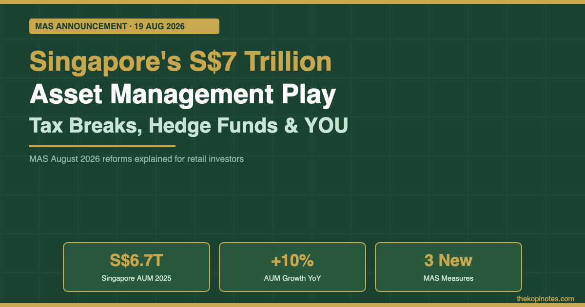 Singapore’s S$7 Trillion Asset Management Play: MAS Tax Breaks & What They Mean for Retail Investors (2026)