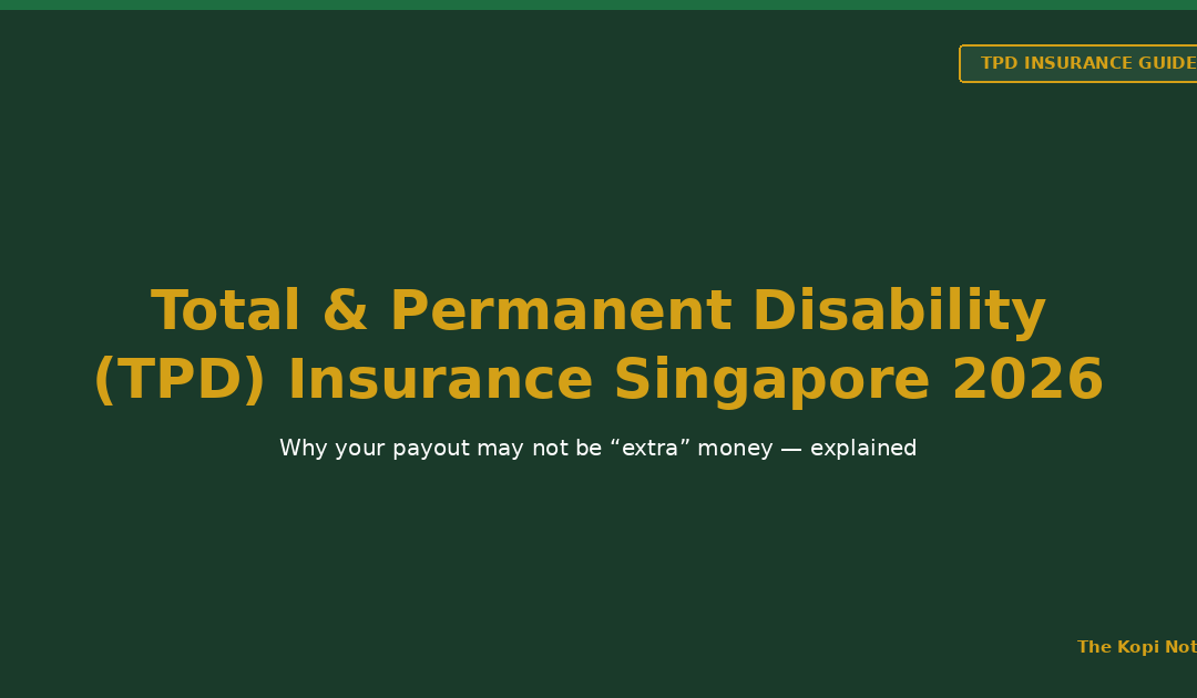 Total and Permanent Disability (TPD) Insurance Singapore 2026 — The Kopi Notes