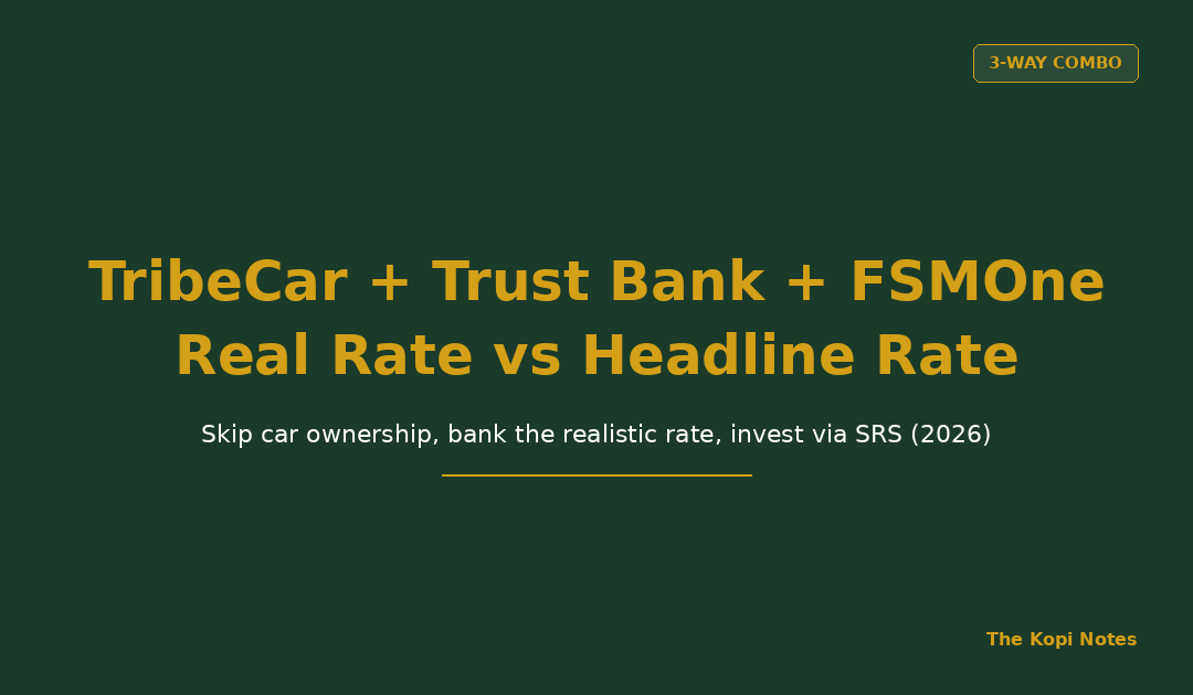 TribeCar + Trust Bank + FSMOne: The Real-Rate vs Headline-Rate Savings Pipeline (2026) — The Kopi Notes