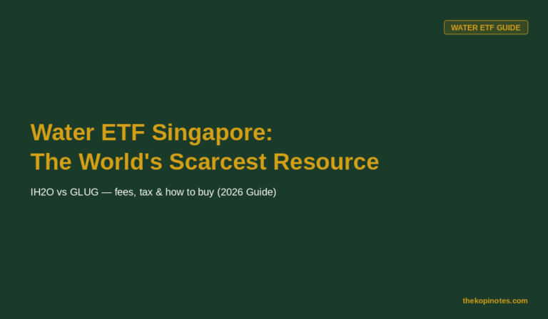 Water ETF Singapore: How to Invest in the World’s Scarcest Resource (2026 Guide)