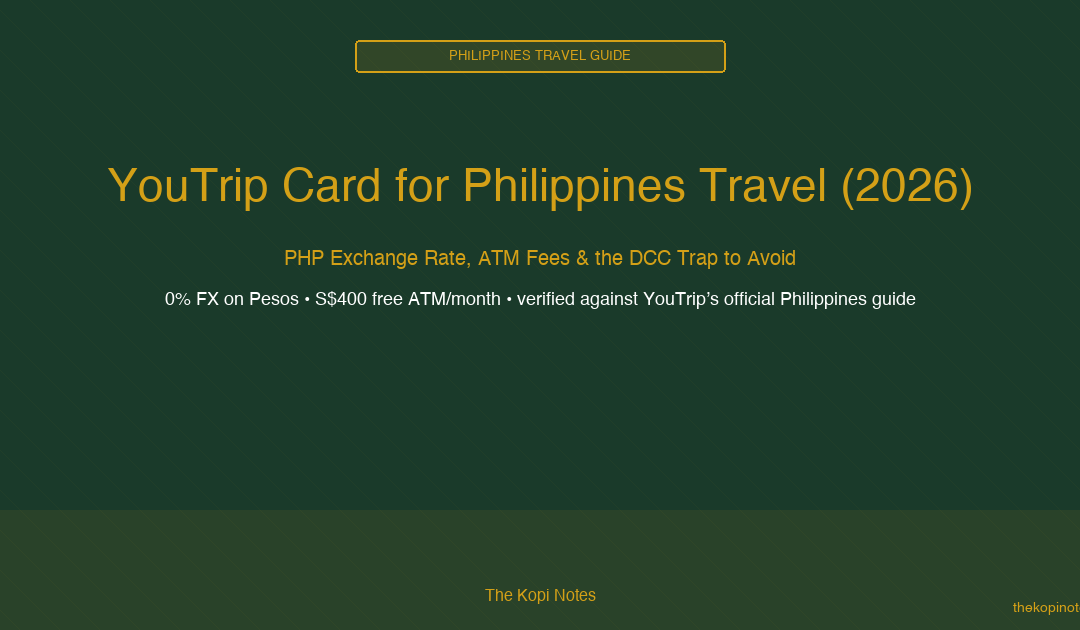 YouTrip Card for Philippines Travel: PHP Exchange Rate, ATM Fees & Tips (2026)