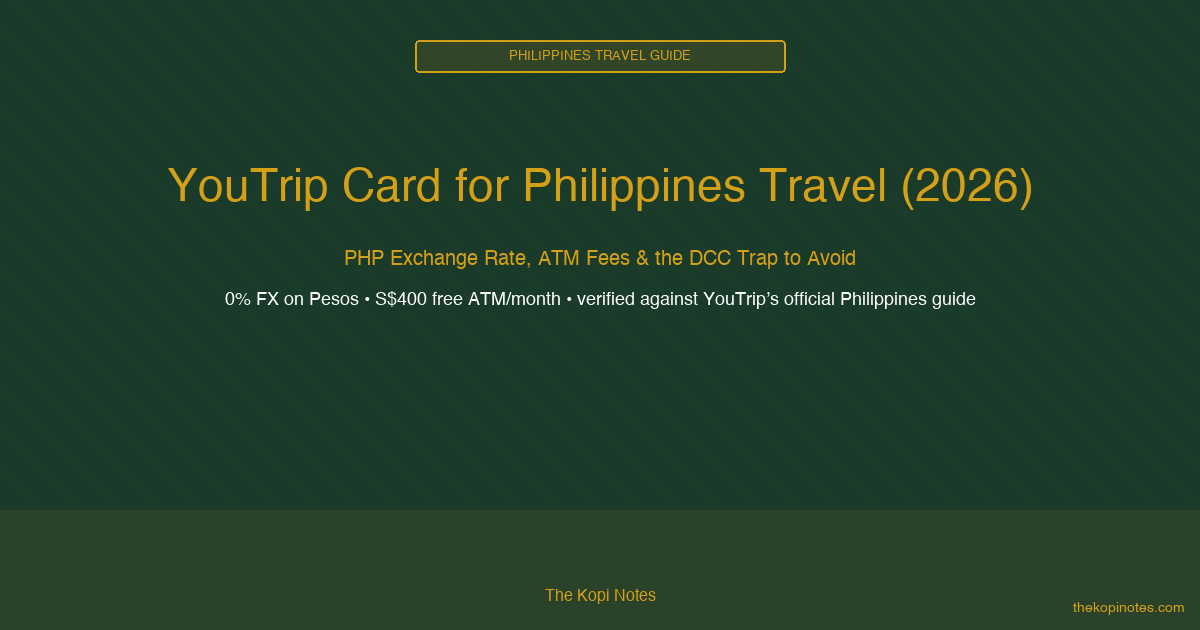 YouTrip Card for Philippines Travel: PHP Exchange Rate & ATM Guide (2026) — The Kopi Notes