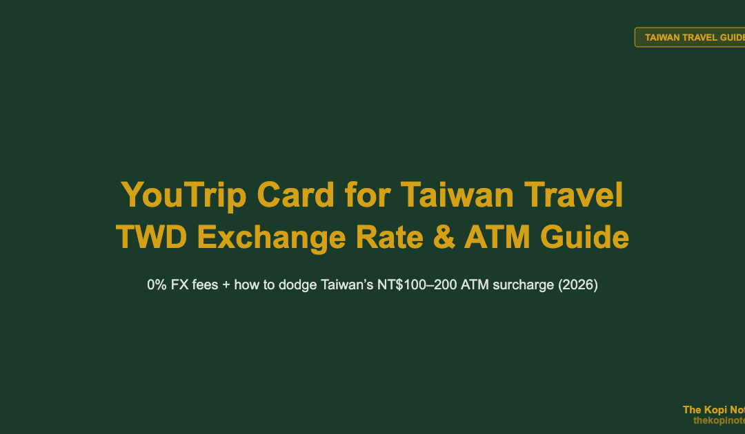 YouTrip Card for Taiwan Travel: TWD Exchange Rate & ATM Guide (2026) — The Kopi Notes
