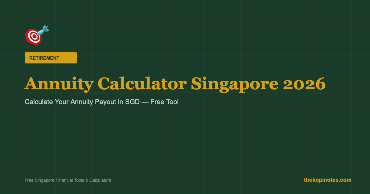 Annuity Calculator Singapore 2026
