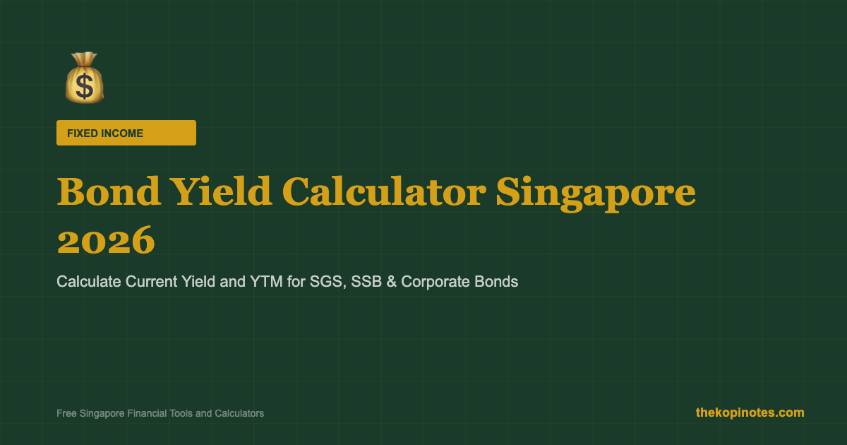 Bond Yield Calculator Singapore 2026