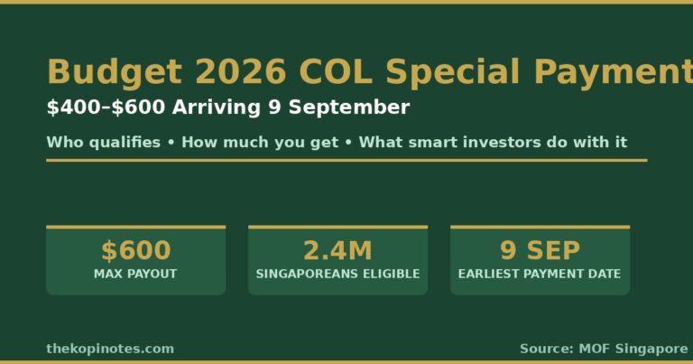 Budget 2026 COL Special Payment: $400–$600 Guide for Singapore Investors (2026)