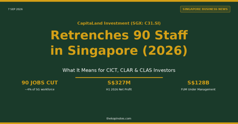 CapitaLand Investment Retrenches 90 Staff in Singapore (2026): What It Means for CICT, CLAR & CLAS Investors