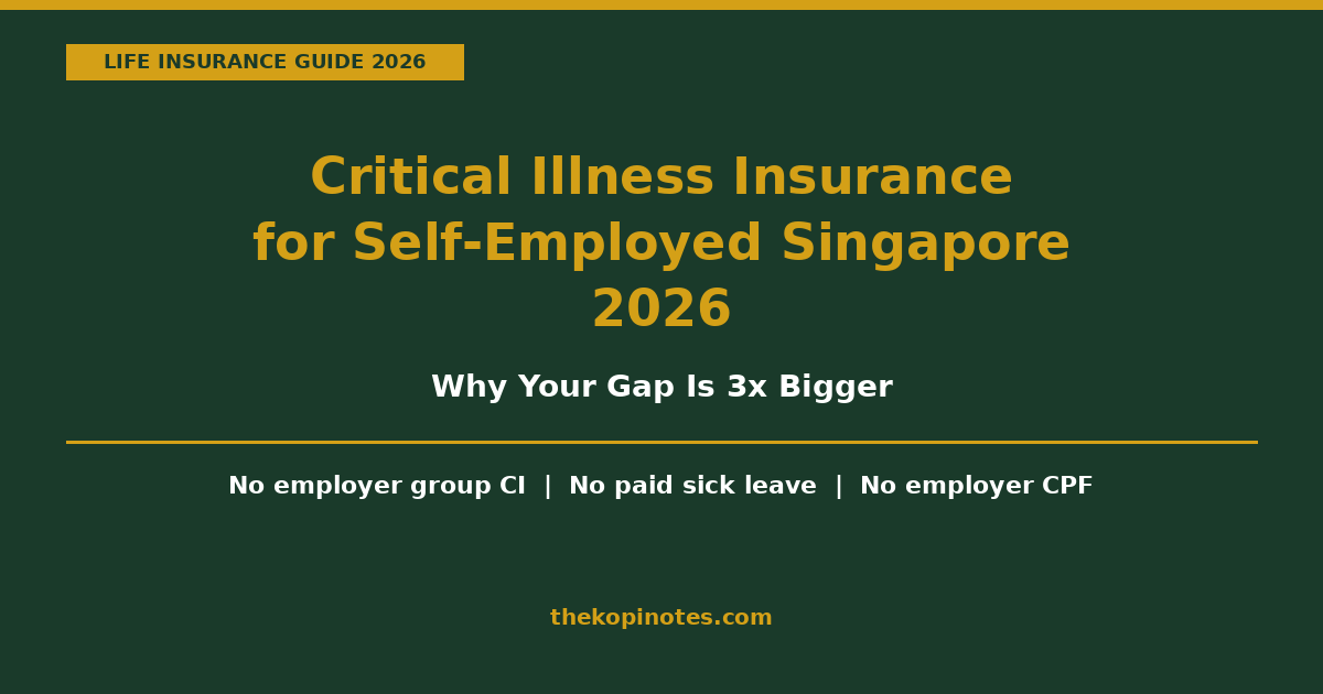 Critical Illness Insurance for Self-Employed Singapore 2026 Critical Illness Insurance for Self-Employed Singapore 2026
