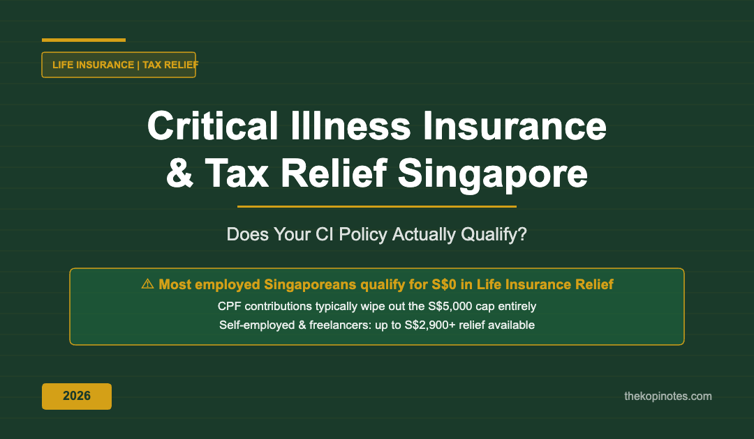 Critical illness insurance Singapore tax relief 2026 guide