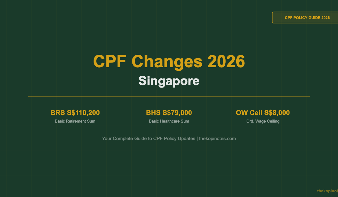 CPF Changes 2026 Singapore: BRS, BHS, OW Ceiling and Contribution Rate Updates