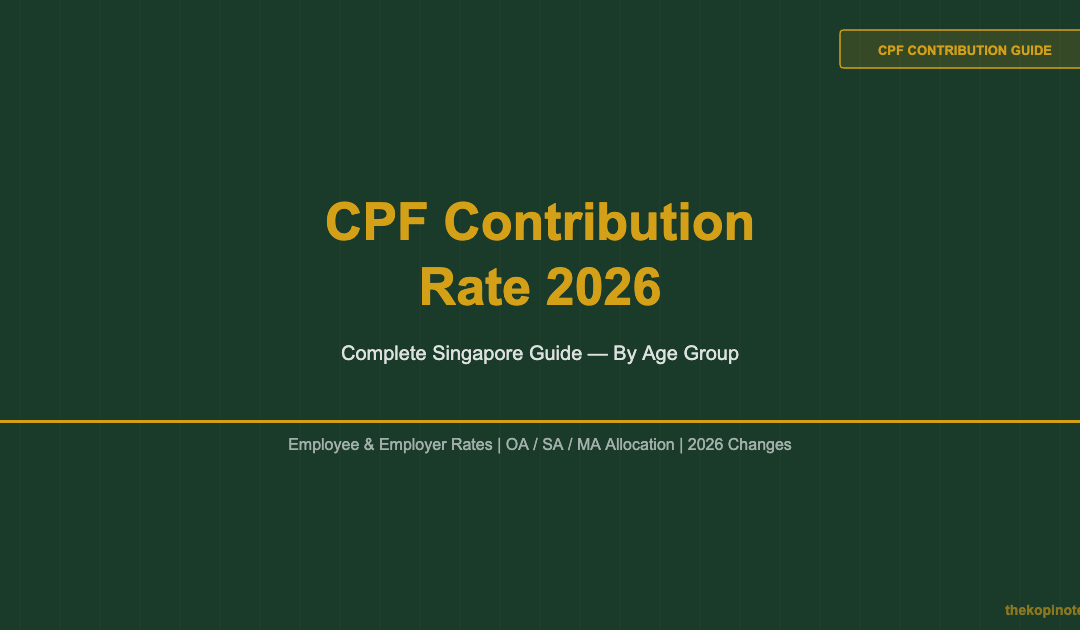 CPF Contribution Rate 2026: Complete Singapore Guide — The Kopi Notes