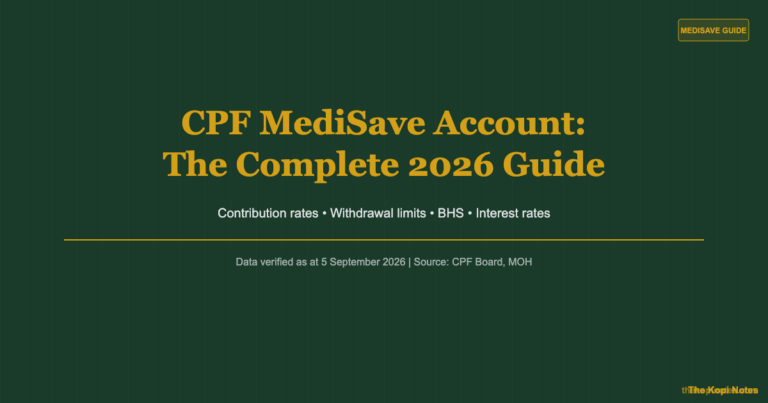 CPF MediSave Account: How It Works & What You Can Use It For (2026)