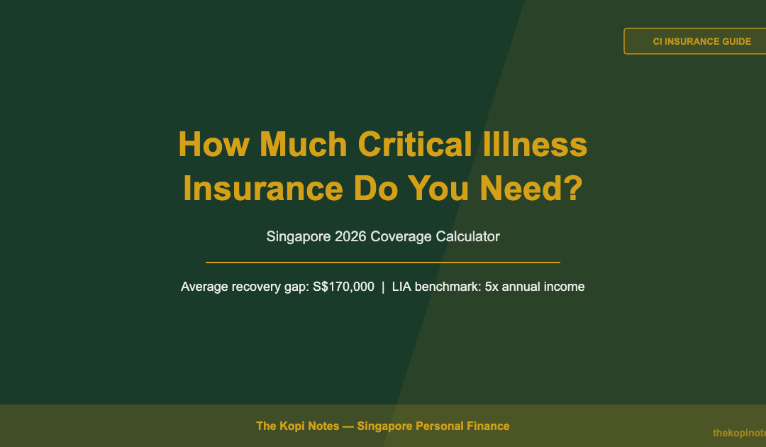 Critical Illness Insurance Singapore 2026: How Much Coverage Do You Actually Need? — The Kopi Notes