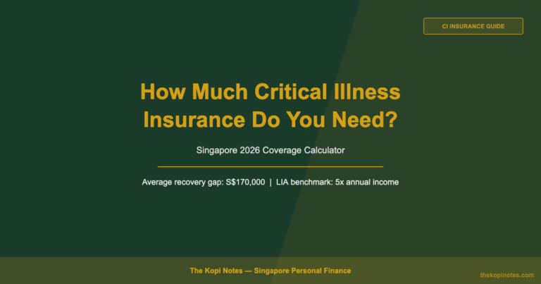Critical Illness Insurance Singapore 2026: How Much Coverage Do You Actually Need?