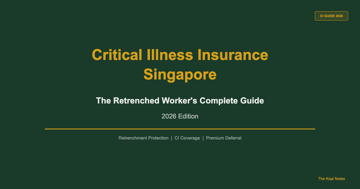 Critical Illness Insurance Singapore Retrenched Worker's Complete Guide 2026 — The Kopi Notes