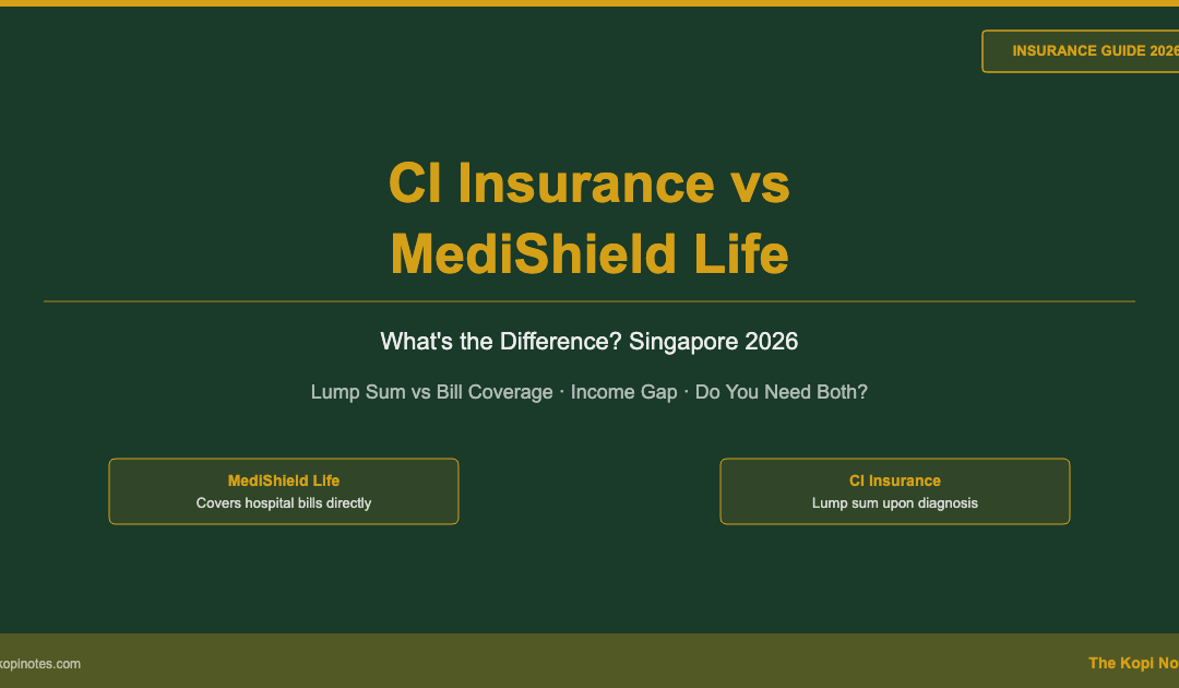 Critical Illness Insurance vs MediShield Life Singapore: What's the Difference? (2026) — The Kopi Notes