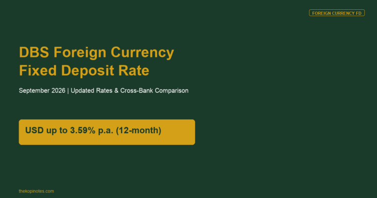 DBS Foreign Currency Fixed Deposit Rate (September 2026)