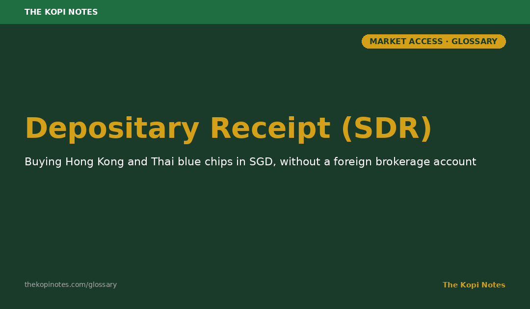 Depositary Receipt Singapore - The Kopi Notes