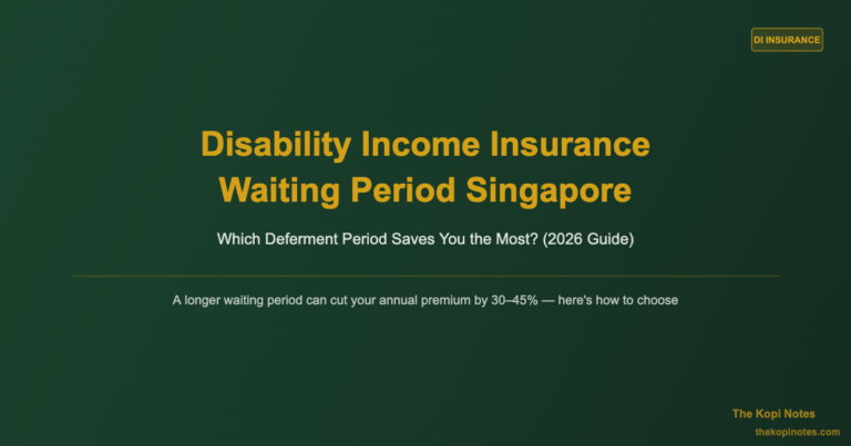 Disability Income Insurance Waiting Period Singapore: Which Deferment Period Saves You the Most?
