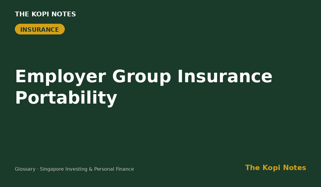 Employer Group Insurance Portability