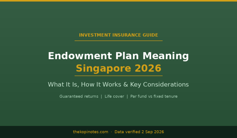 Endowment Plan Meaning Singapore: What It Is, How It Works & Who Should Buy
