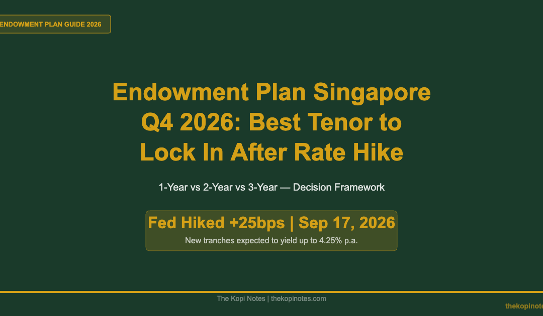Endowment Plan Singapore Q4 2026: Which Tenor to Lock In After Rate Hike — The Kopi Notes