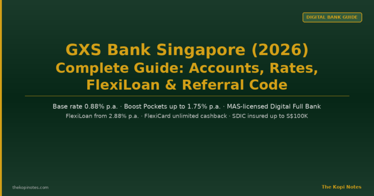 GXS Bank Singapore (2026): Complete Guide — Accounts, Rates, FlexiLoan & Referral Code